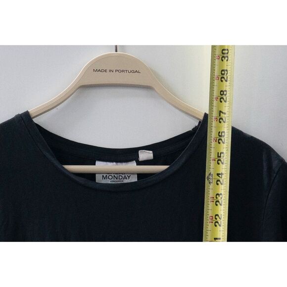 Cheap Monday White Skull Women's T-Shirt Stockholm Black Size L - Picture 4 of 5